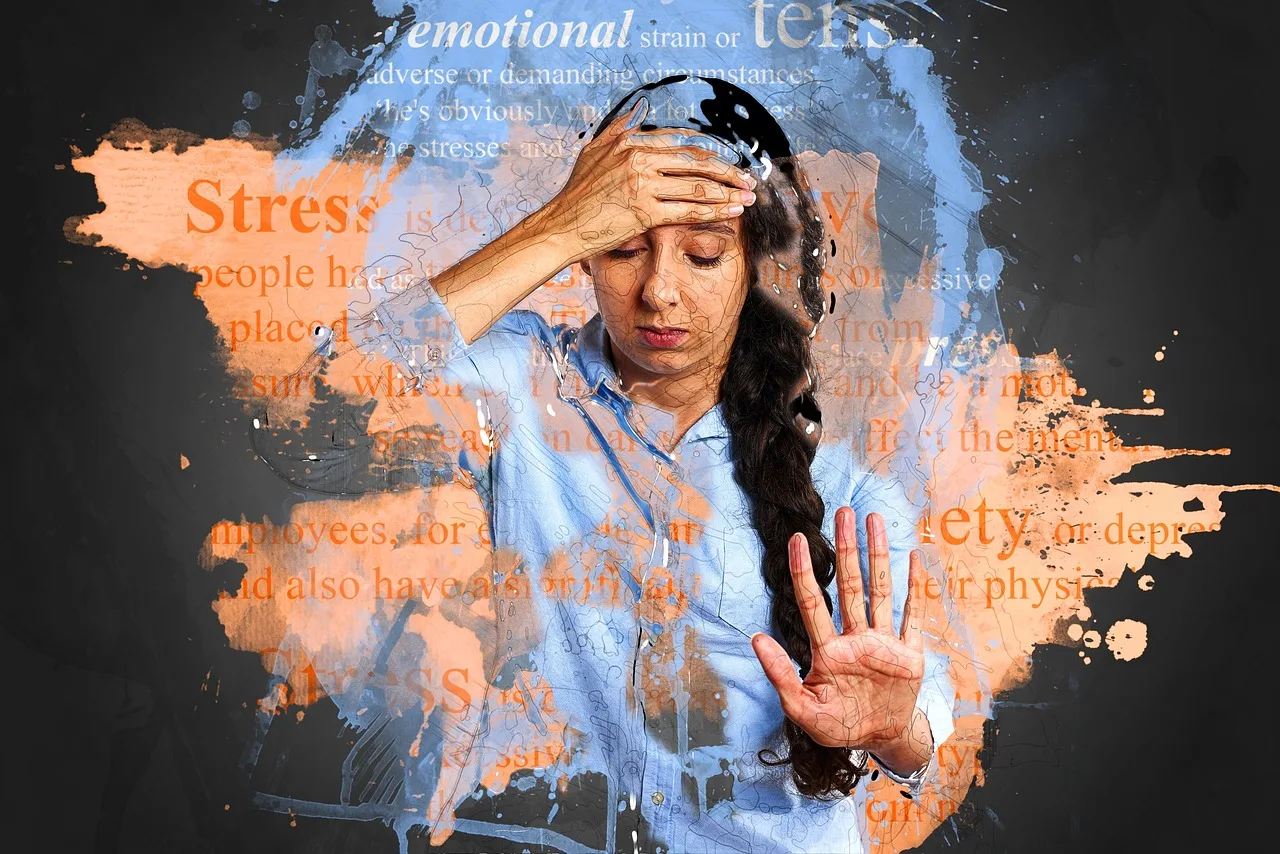 A women trying to Get Out of Her Stress
